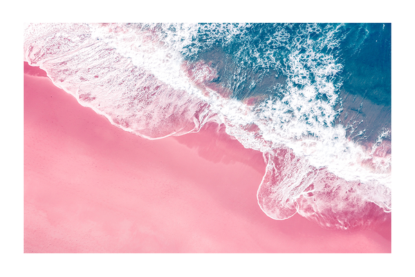 Pink Beach Poster