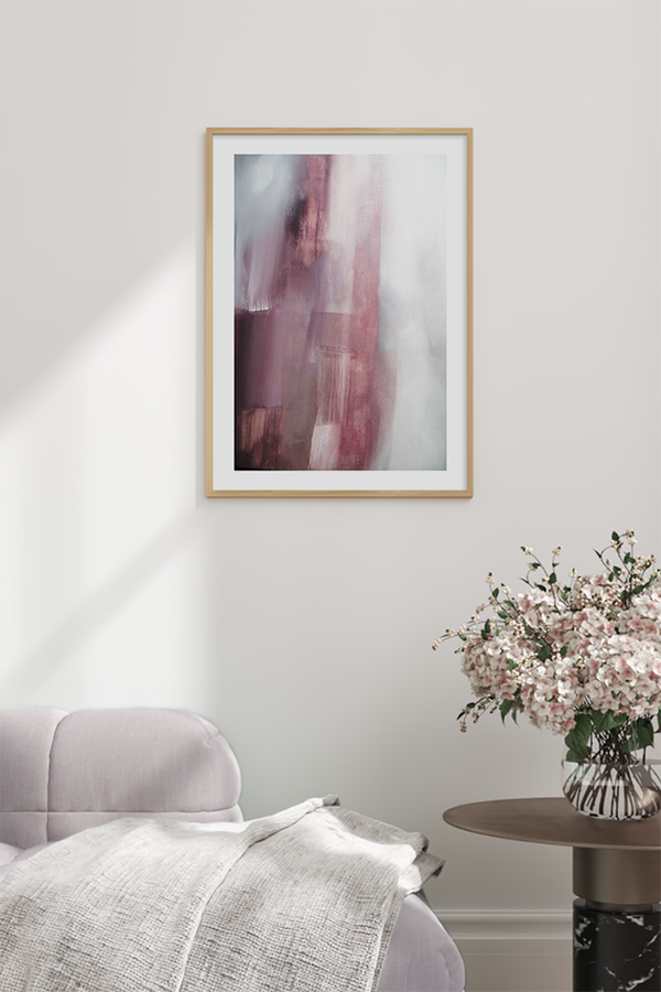 Misty Terracotta Oil Poster