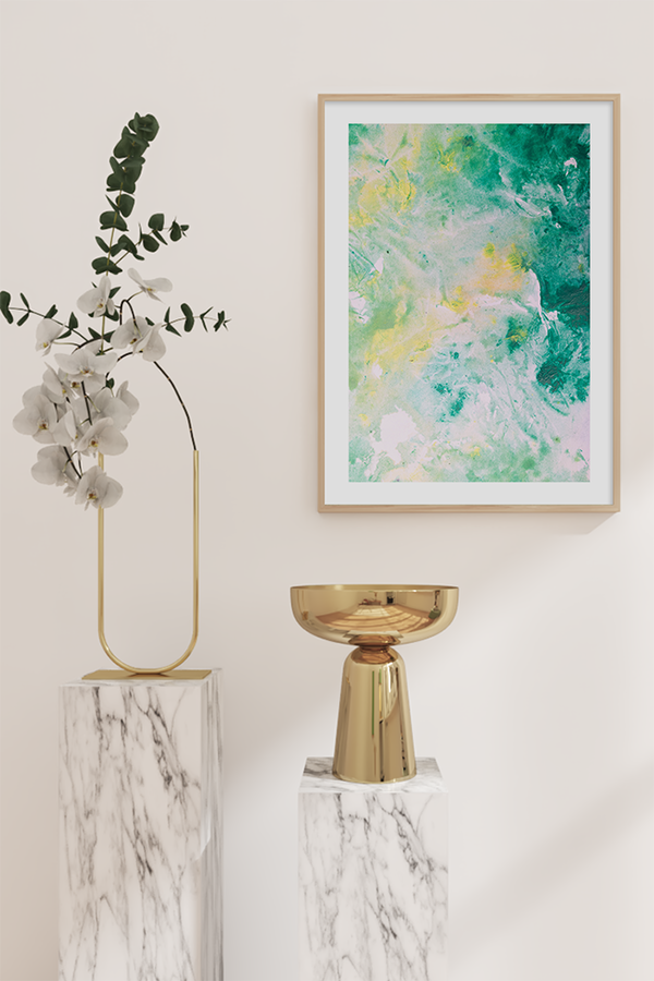 Watercolor Mintgreen Art Print