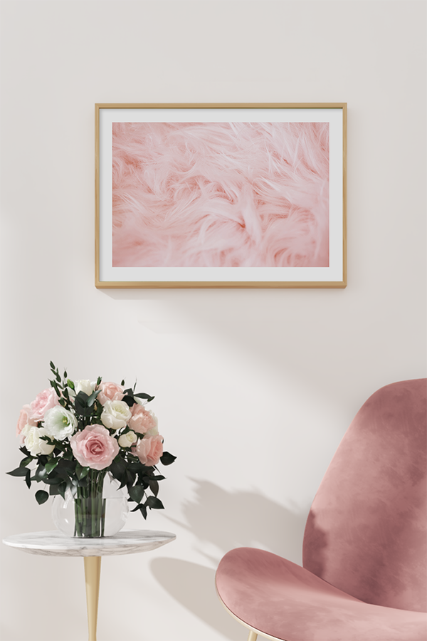 Pink Wool Poster