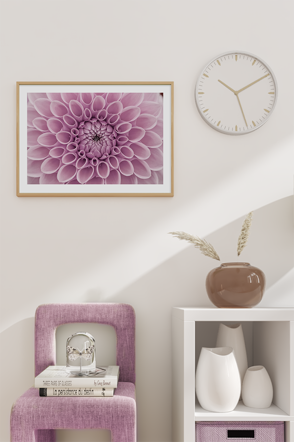 Purple Dahlia Detail Poster No.3