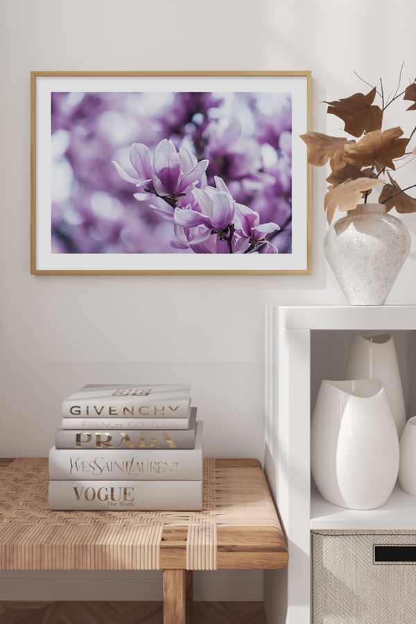 Purple Magnolia Poster