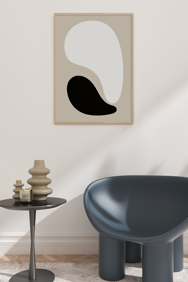 Neutral Soft Shapes Poster No.2