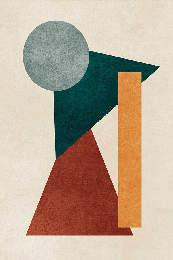 Abstract Vintage Geometric Poster