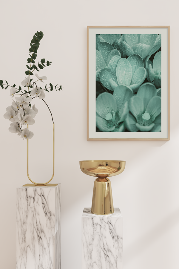 Turquoise Magnolia Poster