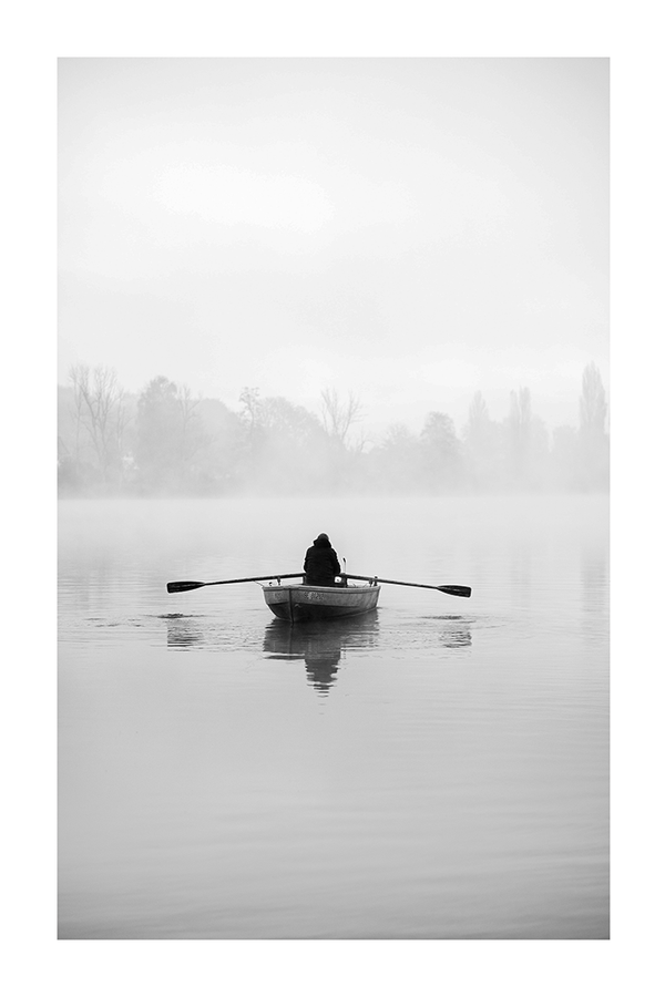 Lonely Fishermen Poster