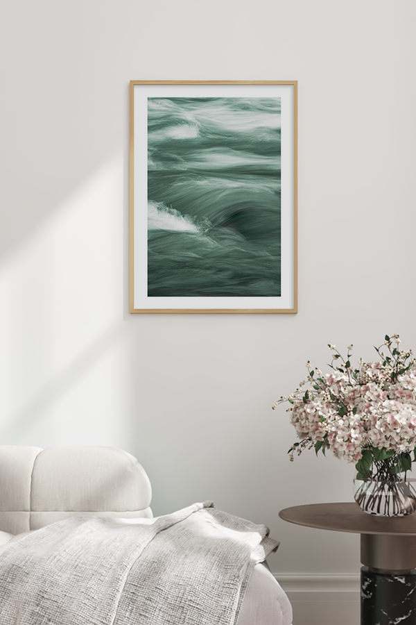 Violent Mintgreen Waves Poster