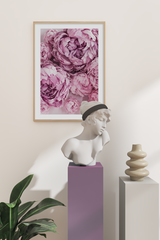 Purple Paeonia Floral Poster