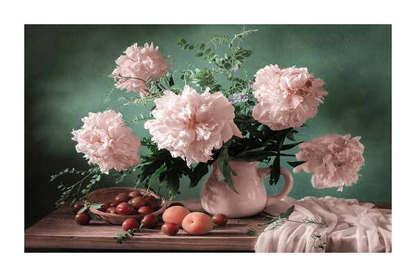 Pink Flower Arrangement Poster