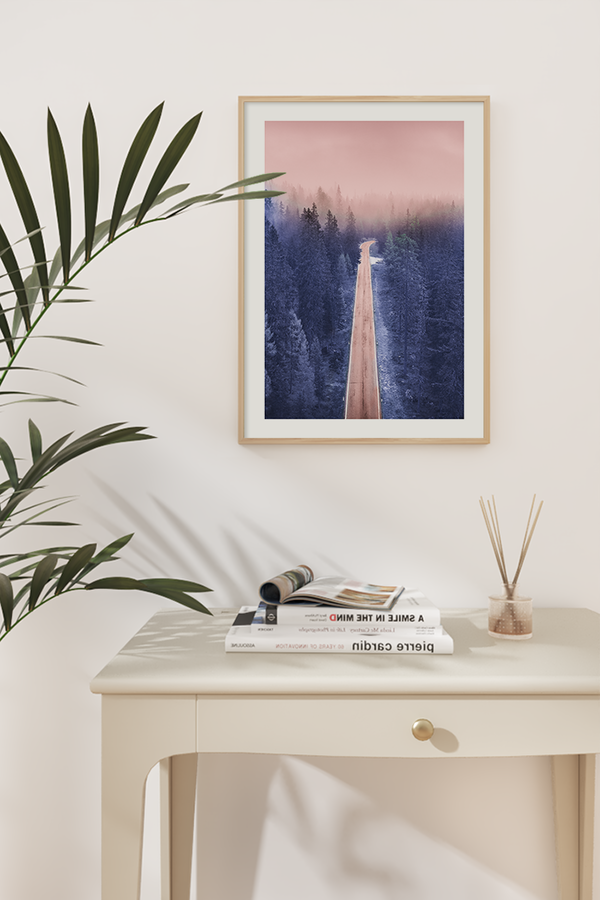 Purple Forest Road Poster