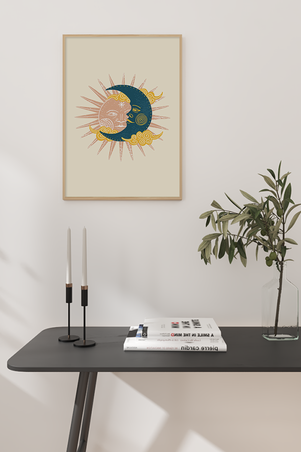 Sun and Moon Poster