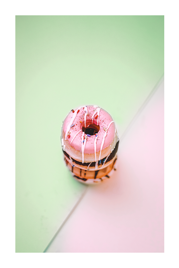 Pink Donut Poster