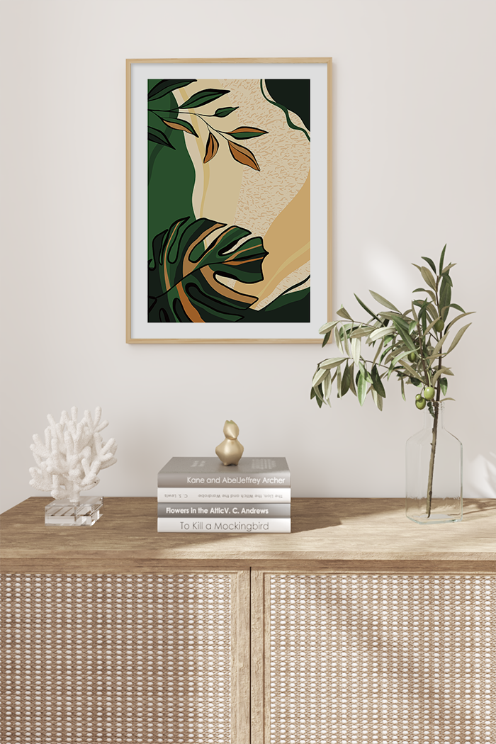 Monstera Illustration Poster No.2