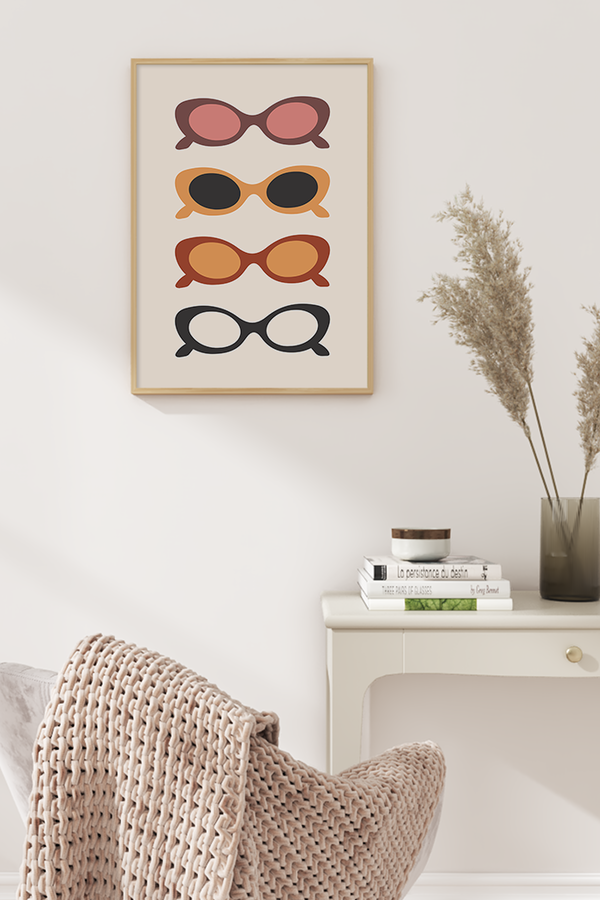 Sunglasses Illustration Poster