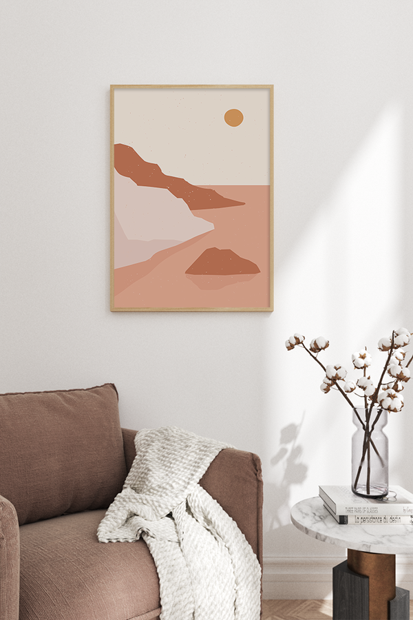 Abstract Boho Mountain Poster No.2