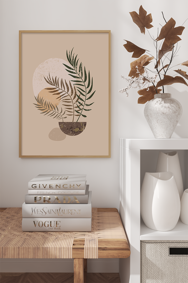 Potted Plants Illustration Poster