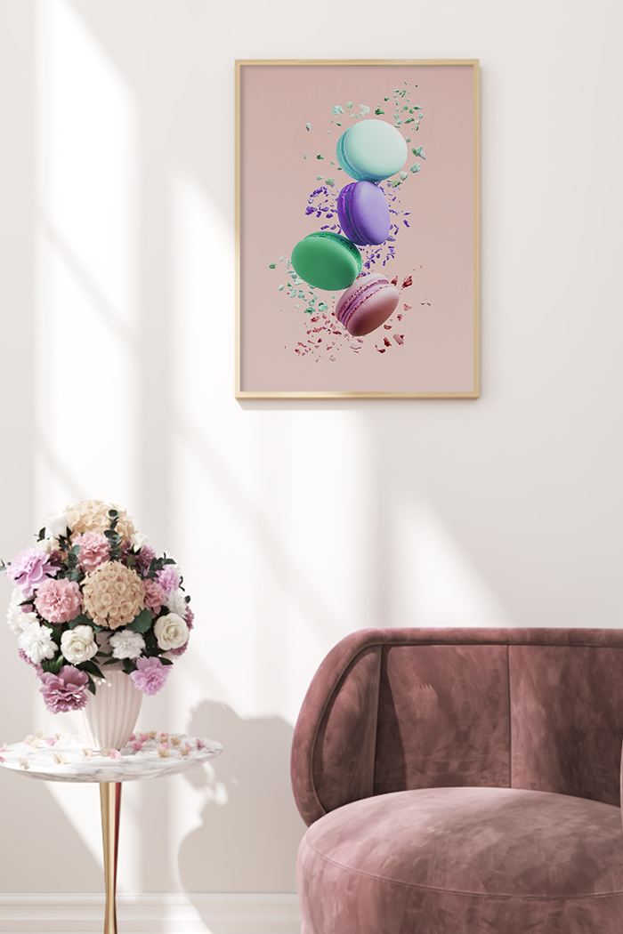 Pastel Macaron Poster