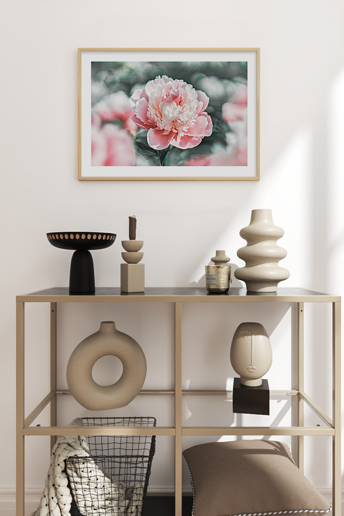 Peony Close UP Poster