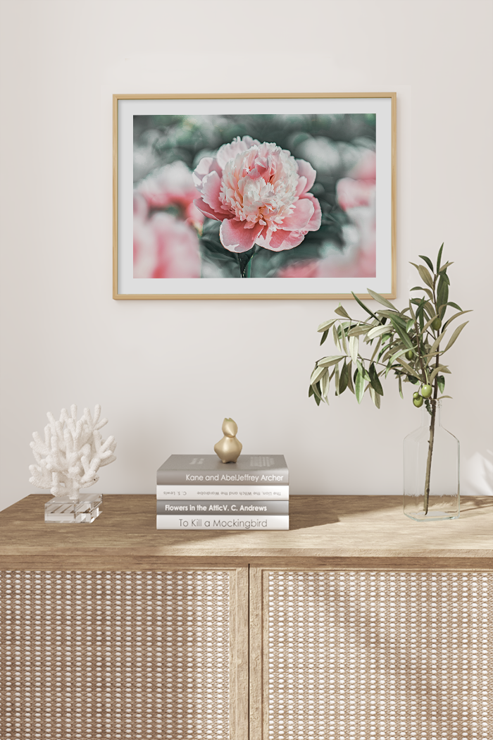 Peony Close UP Poster