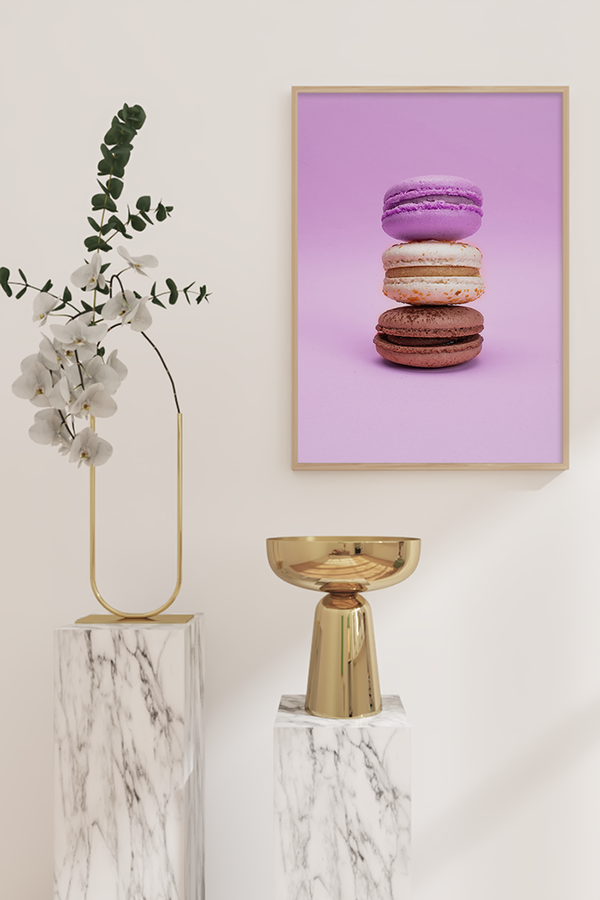 Purple Macaron Poster