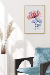 Watercolor Flower Art Print