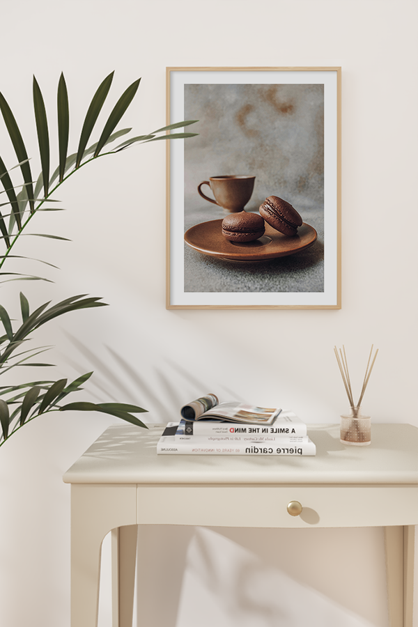 Chocolate Macaron Poster