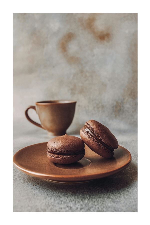 Chocolate Macaron Poster