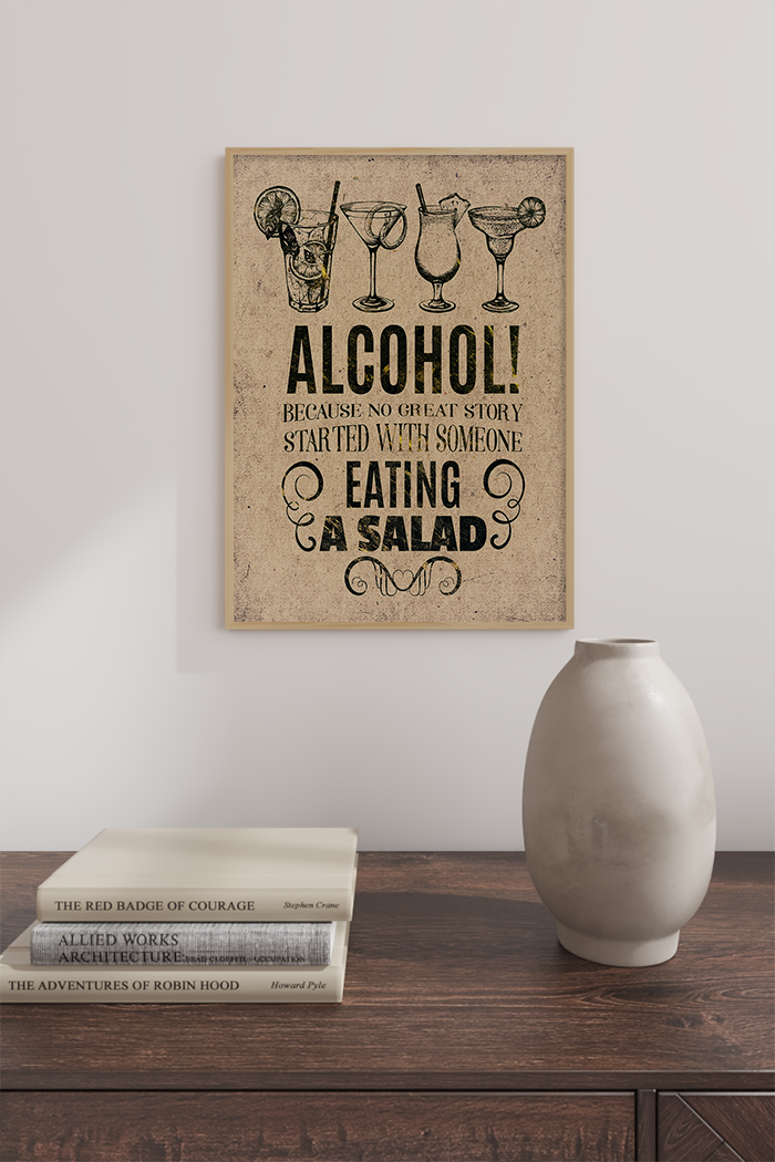 Retro Alcohol Poster